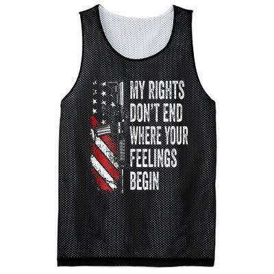 My Rights DonT End Where Your Feelings Begin Mesh Reversible Basketball Jersey Tank