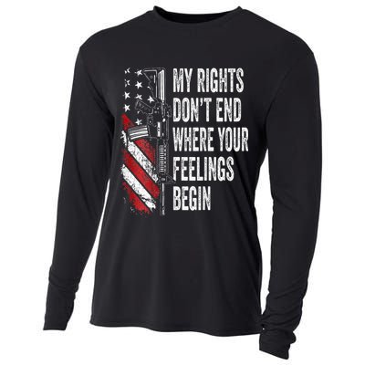 My Rights DonT End Where Your Feelings Begin Cooling Performance Long Sleeve Crew