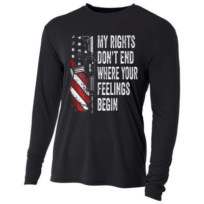 My Rights DonT End Where Your Feelings Begin Cooling Performance Long Sleeve Crew