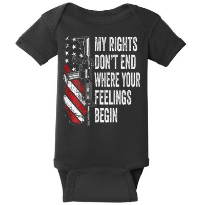 My Rights DonT End Where Your Feelings Begin Baby Bodysuit