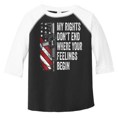 My Rights DonT End Where Your Feelings Begin Toddler Fine Jersey T-Shirt
