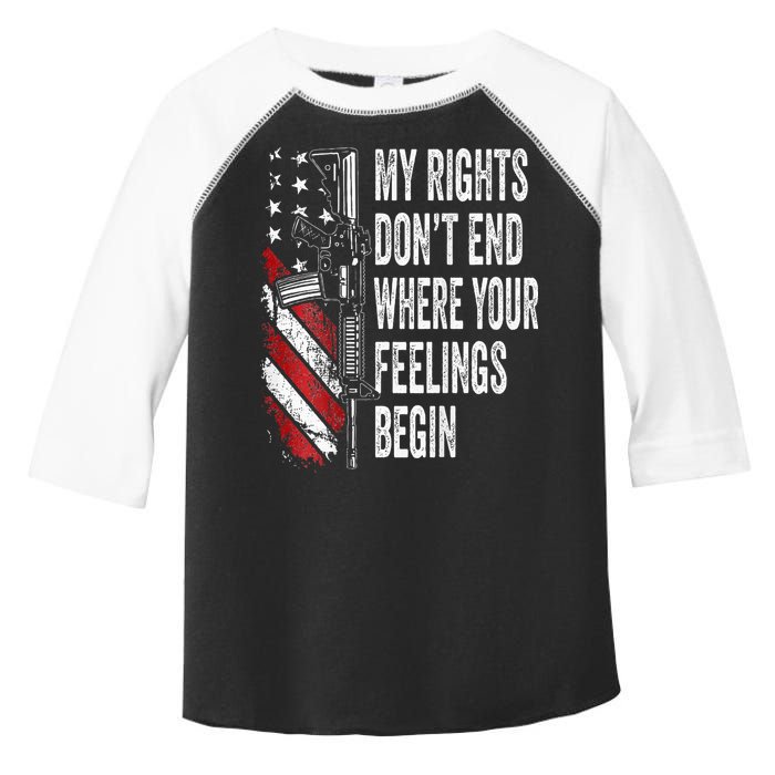 My Rights DonT End Where Your Feelings Begin Toddler Fine Jersey T-Shirt