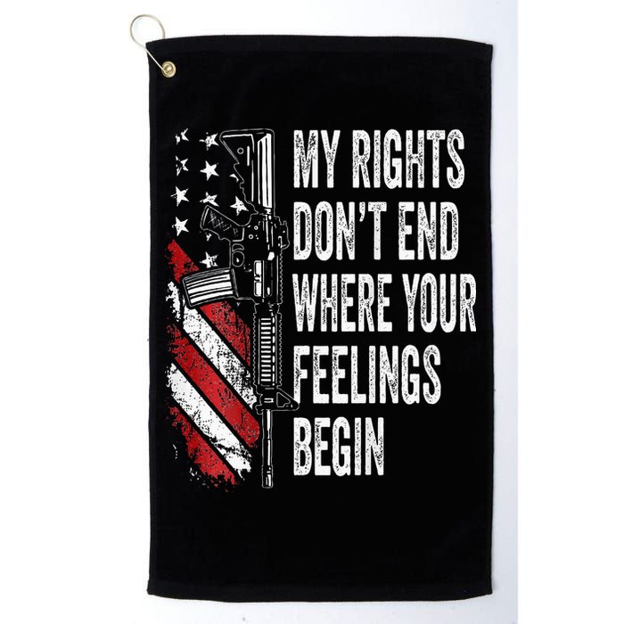 My Rights DonT End Where Your Feelings Begin Golf Towel