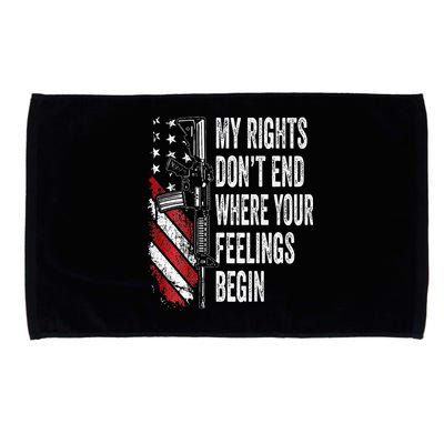 My Rights DonT End Where Your Feelings Begin Microfiber Hand Towel