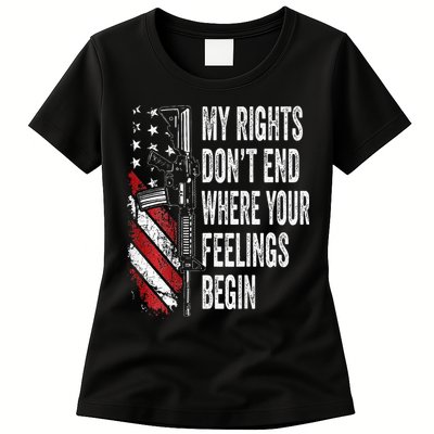 My Rights DonT End Where Your Feelings Begin Womens T-Shirt