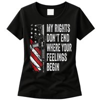 My Rights DonT End Where Your Feelings Begin Womens T-Shirt