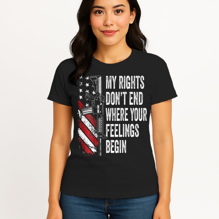 My Rights DonT End Where Your Feelings Begin Womens T-Shirt