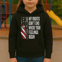 My Rights DonT End Where Your Feelings Begin Kids Hoodie