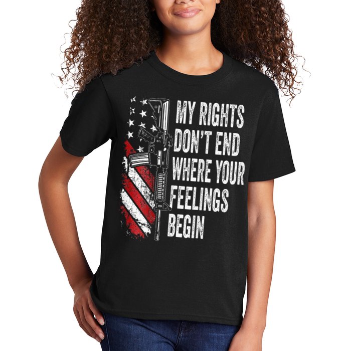 My Rights DonT End Where Your Feelings Begin Kids T-Shirt