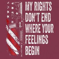 My Rights DonT End Where Your Feelings Begin 16oz Travel Tumbler