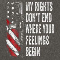 My Rights DonT End Where Your Feelings Begin Cotton Canvas Backpack