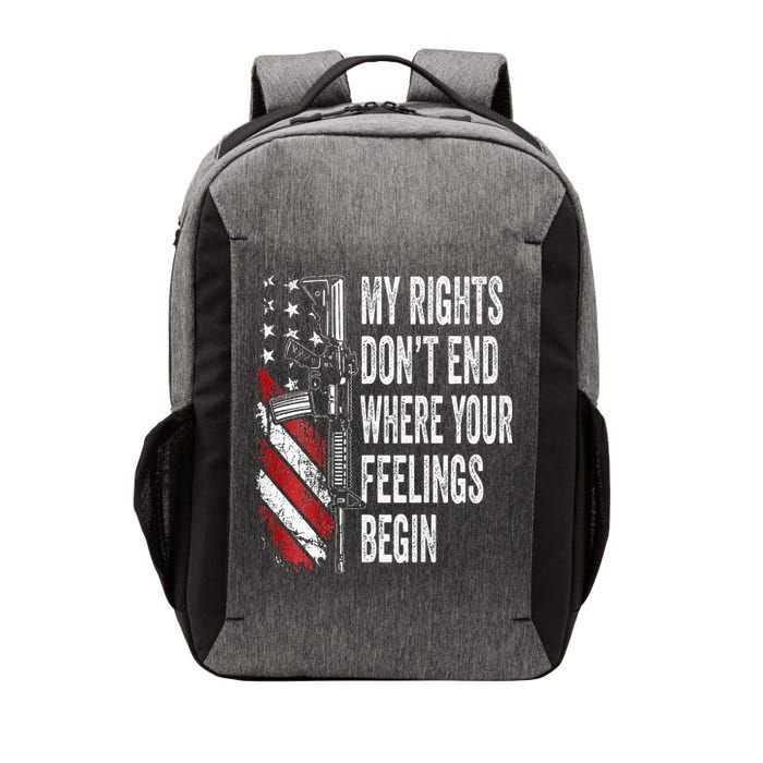 My Rights DonT End Where Your Feelings Begin Vector Backpack