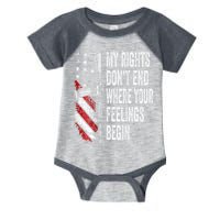 My Rights DonT End Where Your Feelings Begin Infant Baby Jersey Bodysuit
