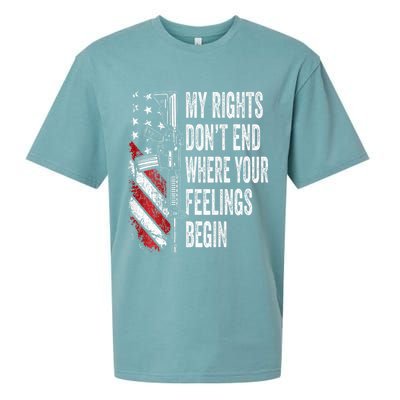 My Rights DonT End Where Your Feelings Begin Sueded Cloud Jersey T-Shirt
