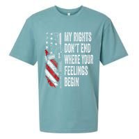 My Rights DonT End Where Your Feelings Begin Sueded Cloud Jersey T-Shirt
