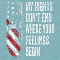 My Rights DonT End Where Your Feelings Begin Sueded Cloud Jersey T-Shirt