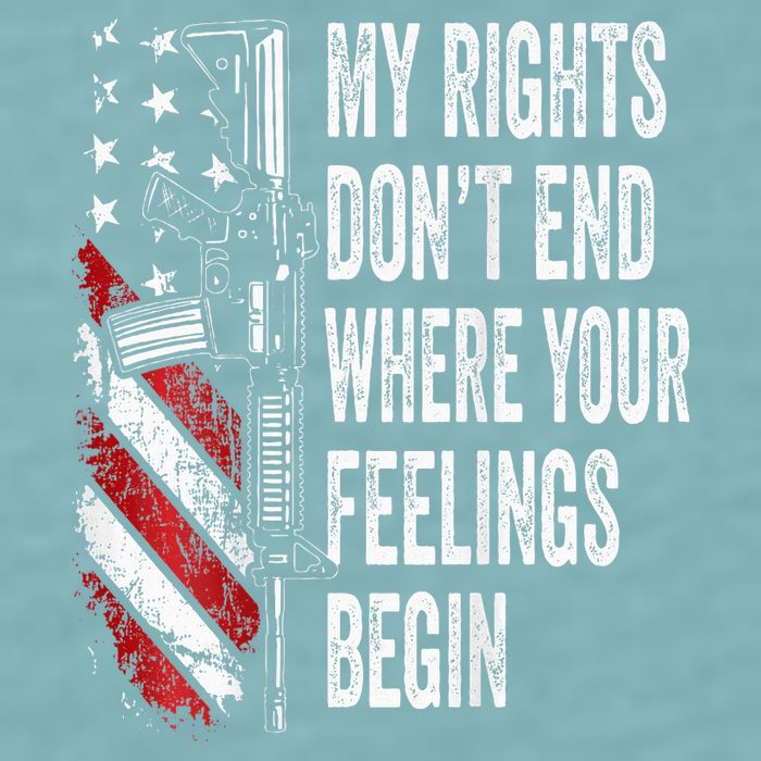 My Rights DonT End Where Your Feelings Begin Sueded Cloud Jersey T-Shirt