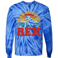 Mamasaurus Rex Dinosaur Lover Trex Motherhood Dino Gift Tie-Dye Long Sleeve Shirt