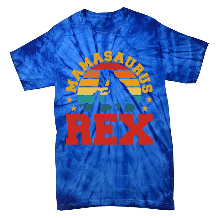 Mamasaurus Rex Dinosaur Lover Trex Motherhood Dino Gift Tie-Dye T-Shirt