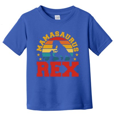 Mamasaurus Rex Dinosaur Lover Trex Motherhood Dino Gift Toddler T-Shirt