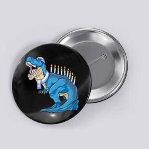 Menorasaurus Rex Dinosaur Happy Hanukkah Pjs Family Matching  Button