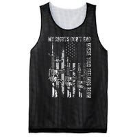 My Rights DonT End Where Your Feelings Begin Usa Flag Gun Mesh Reversible Basketball Jersey Tank