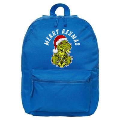 Merry Rexmas Dinosaur Christmas Tree Rex Fa Ra Rawr Xmas Meaningful Gift 16 in Basic Backpack