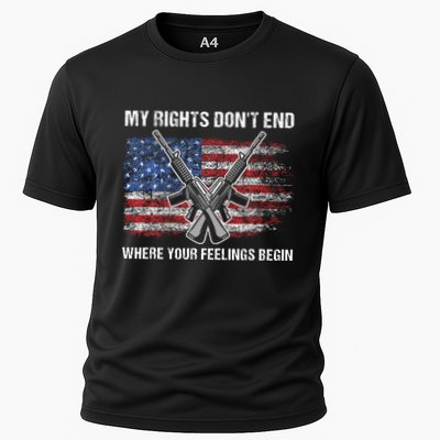 My Rights DonT End Where Your Feelings Begin American Guns Performance Shirt