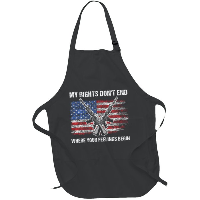 My Rights DonT End Where Your Feelings Begin American Guns Apron