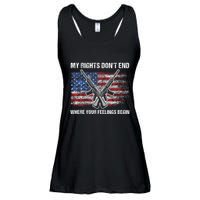 My Rights DonT End Where Your Feelings Begin American Guns Ladies Essential Flowy Tank