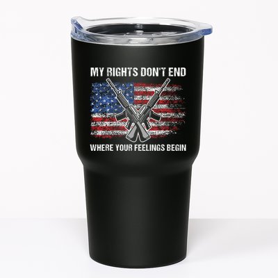 My Rights DonT End Where Your Feelings Begin American Guns Tumbler