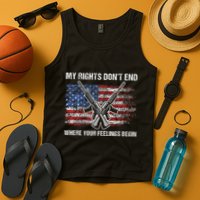 My Rights DonT End Where Your Feelings Begin American Guns Tank Top
