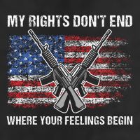 My Rights DonT End Where Your Feelings Begin American Guns Microfiber Hand Towel