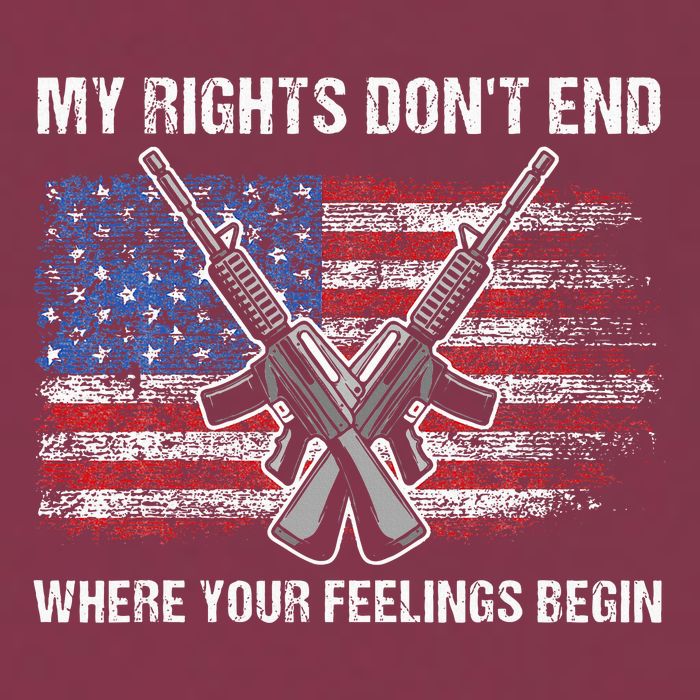 My Rights DonT End Where Your Feelings Begin American Guns 16oz Travel Tumbler