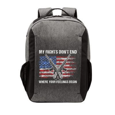 My Rights DonT End Where Your Feelings Begin American Guns Vector Backpack
