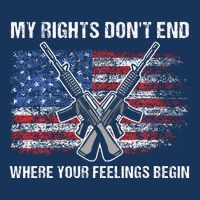 My Rights DonT End Where Your Feelings Begin American Guns Infant Baby Jersey Bodysuit