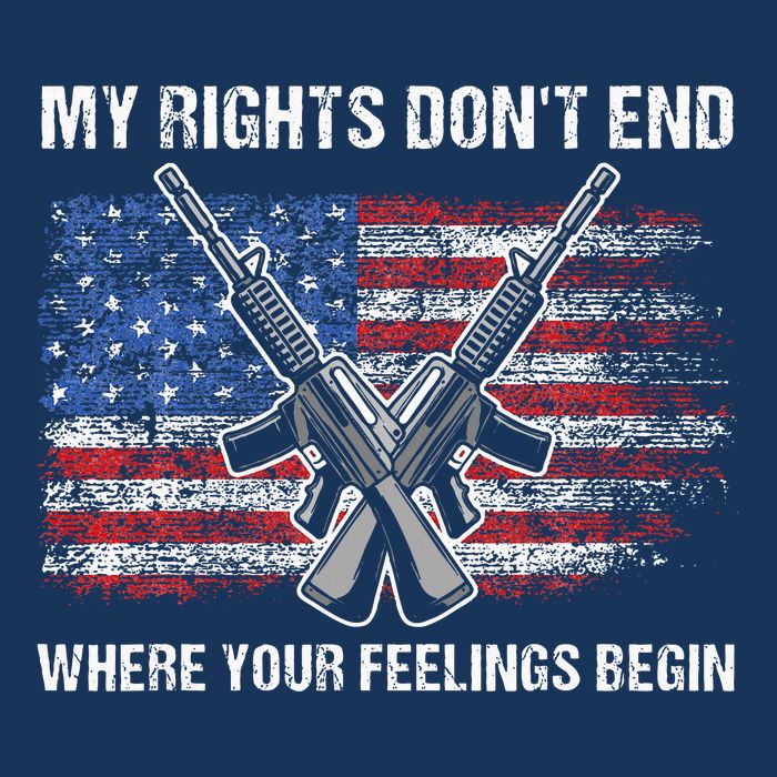 My Rights DonT End Where Your Feelings Begin American Guns Infant Baby Jersey Bodysuit
