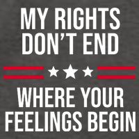 My Rights Don't End Where Your Feelings Begin Vector Backpack