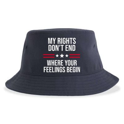 My Rights Don't End Where Your Feelings Begin Sustainable Bucket Hat