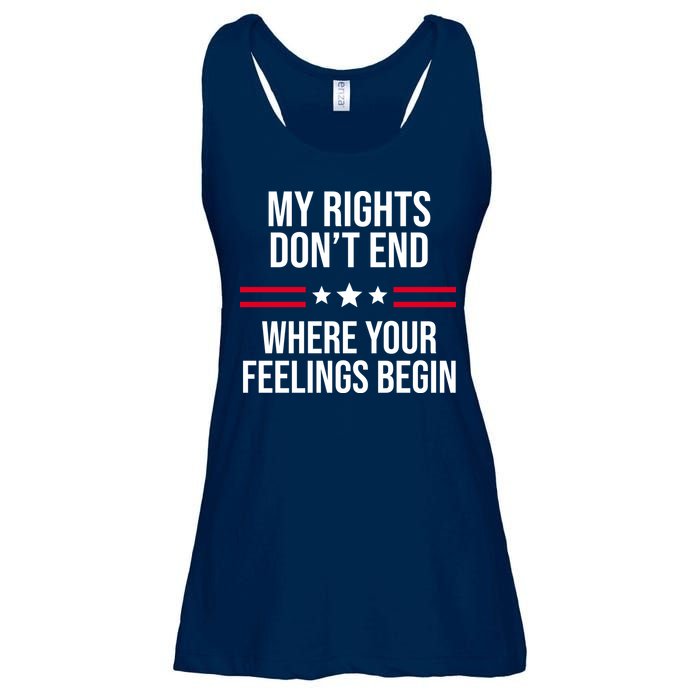 My Rights Don't End Where Your Feelings Begin Ladies Essential Flowy Tank