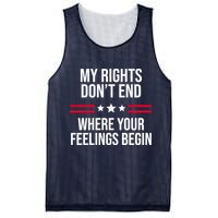 My Rights Don't End Where Your Feelings Begin Mesh Reversible Basketball Jersey Tank