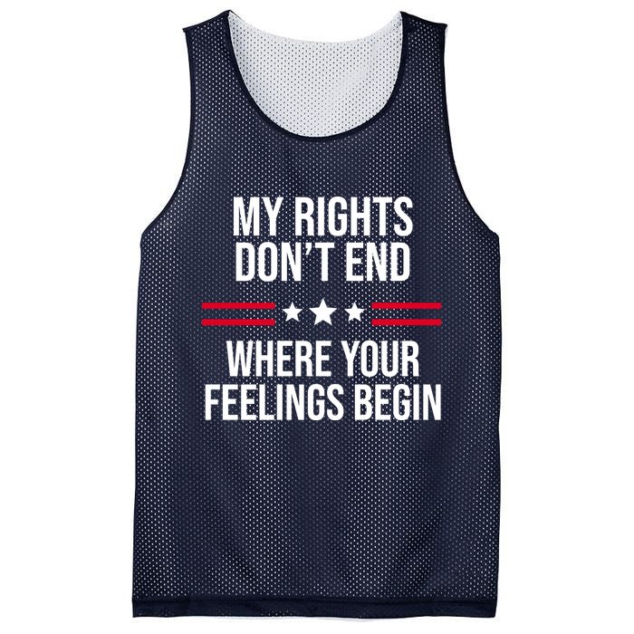 My Rights Don't End Where Your Feelings Begin Mesh Reversible Basketball Jersey Tank
