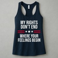 My Rights Don't End Where Your Feelings Begin Womens Tank Top