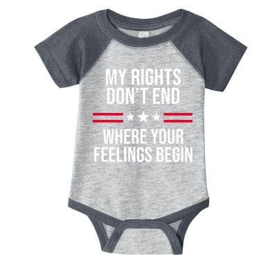My Rights Don't End Where Your Feelings Begin Infant Baby Jersey Bodysuit