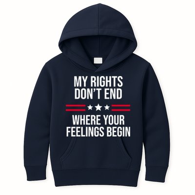 My Rights Don't End Where Your Feelings Begin Kids Hoodie