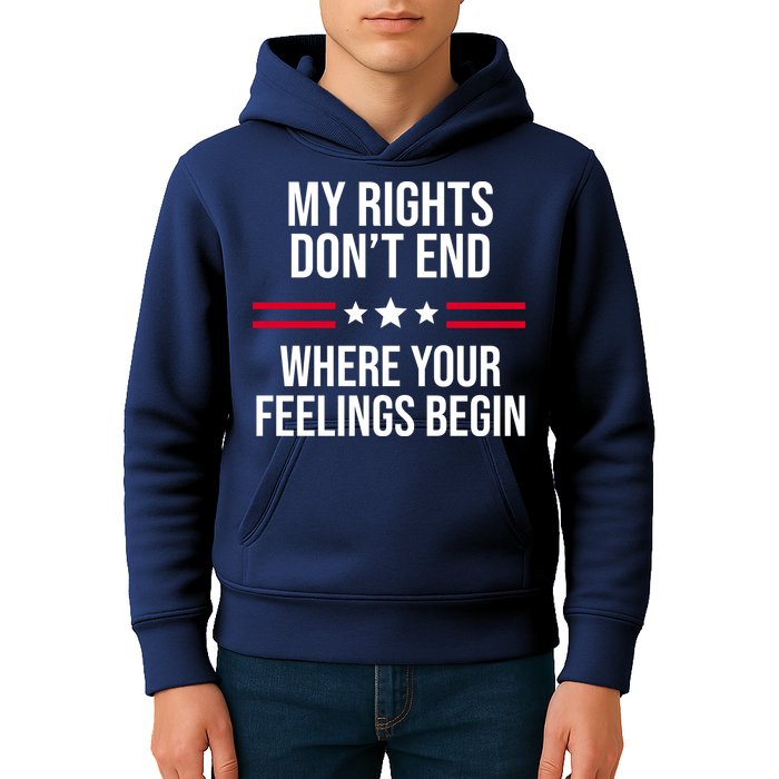 My Rights Don't End Where Your Feelings Begin Kids Hoodie