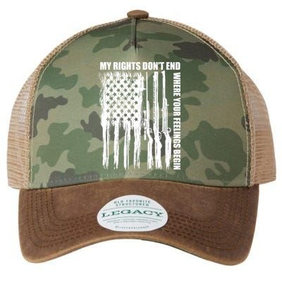My Rights Don't End Where Your Feelings Begin Legacy Tie Dye Trucker Hat
