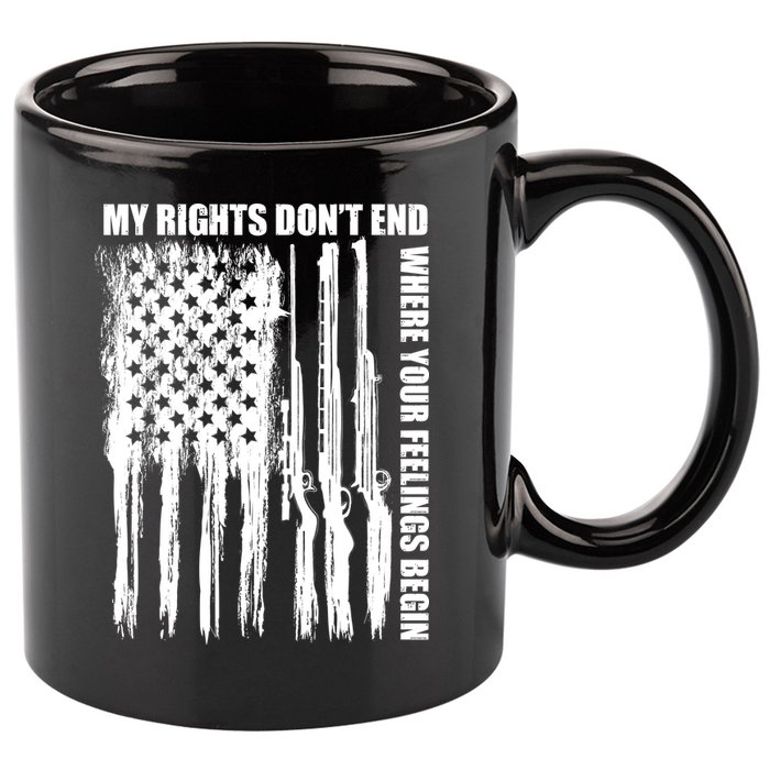 My Rights Don't End Where Your Feelings Begin 11oz C Handle Ceramic Mug