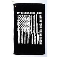 My Rights Don't End Where Your Feelings Begin Golf Towel
