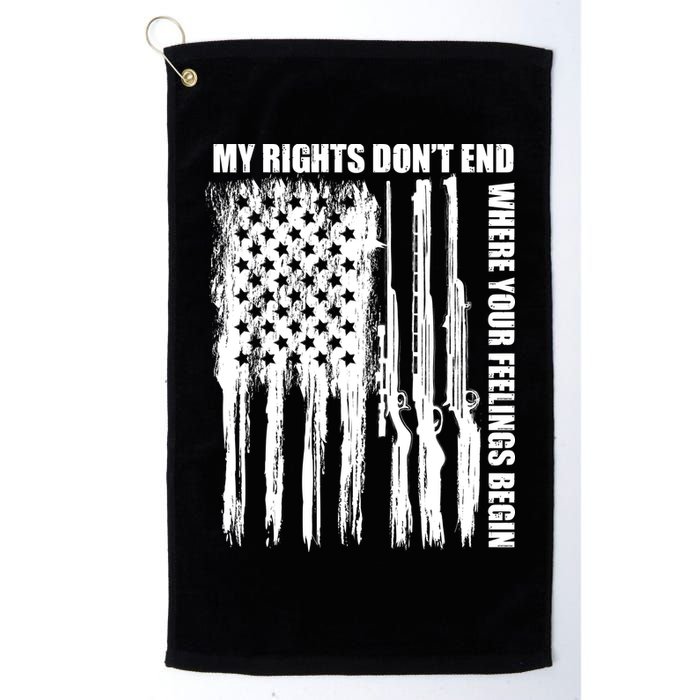 My Rights Don't End Where Your Feelings Begin Golf Towel